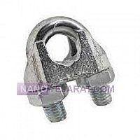 Cast iron tow wire clamp